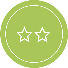 One Star Rating Icon - Good