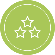 Two Star Rating Icon - Better